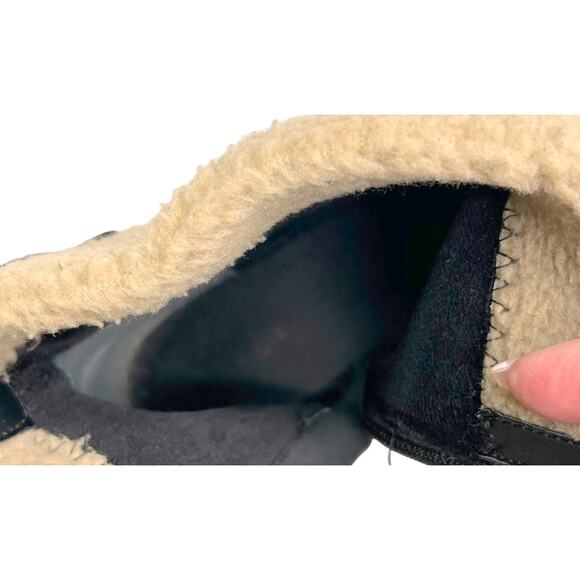 Style & Co. Beana Black Vegan Leather Foldover Faux Fur Ankle Boots 8.5M - Picture 10 of 10